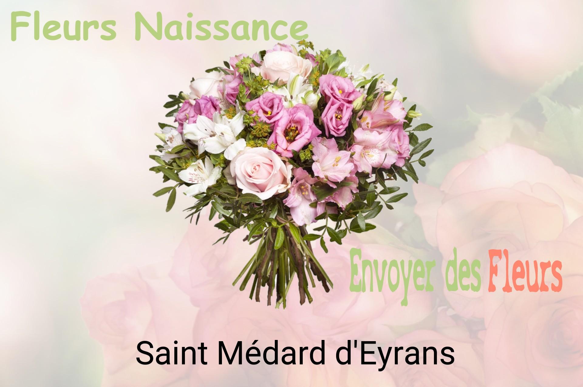 Bouquet de fleurs de naissance livré à Saint-Médard-d'Eyrans